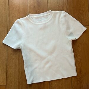 Classic White Women's Crop Top